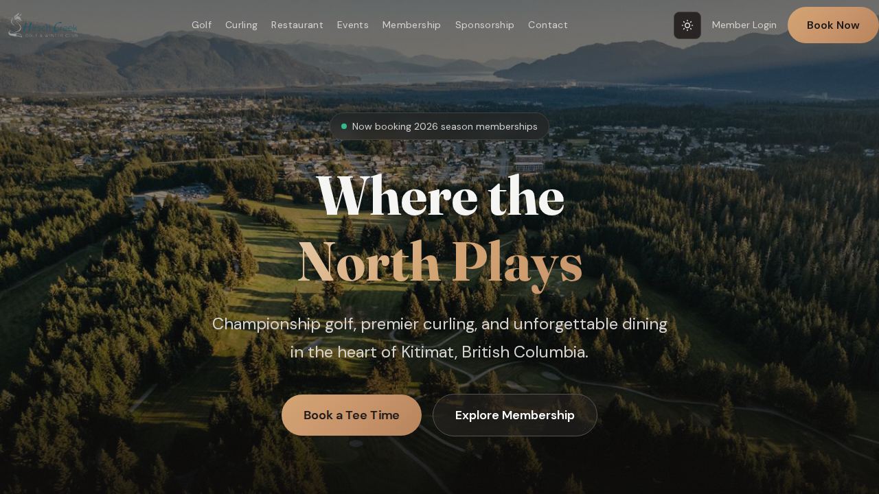 Hirsch Creek Golf & Winter Club website preview